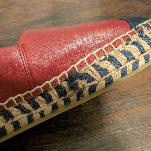 Tory Burch Red and Black Espadrilles - Picture 6 of 7
